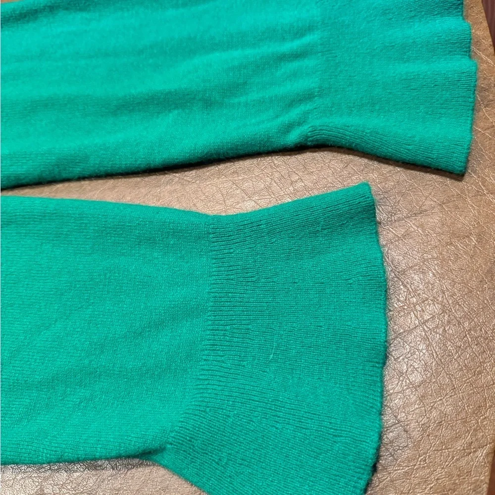EUC Talbots Vibrant Green L/S Wool Blend Sweater SZ L - Picture 7 of 11
